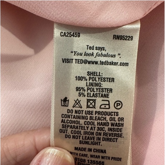 Ted Baker Damona Rose On Canvas Sleeveless Pink Floral Mini Dress - Picture 12 of 12